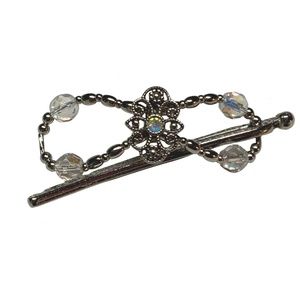 Pre-owned Lila Rose Beaded Small Flexi Hair Clip